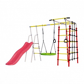 Детский спортивный комплекс для дачи Богатырь Плюс - 2 + гнездо качели (Romana, СГ000004926)